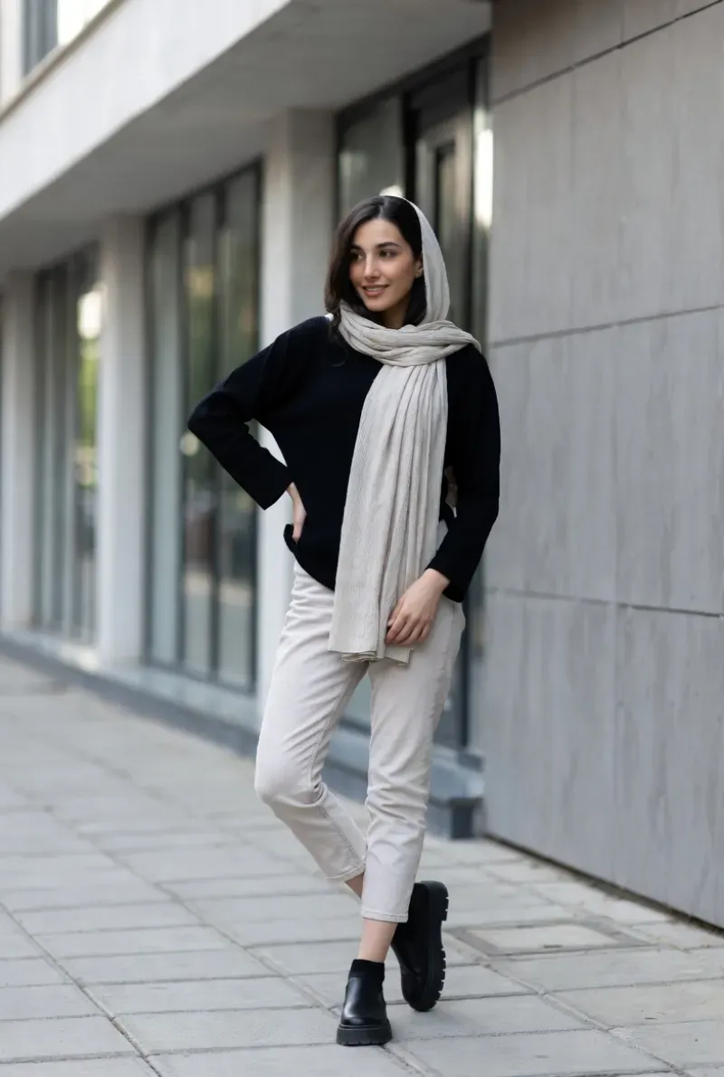 شلوار کتان اسکینی کد ۱۲۳۲